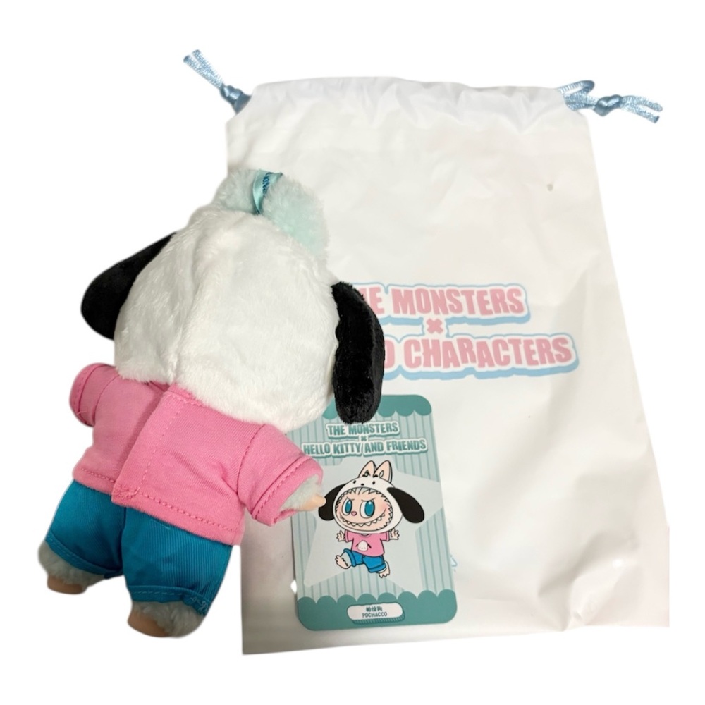 POP MART Pochacco Hello Kitty NEW Labubu X Sanrio Monsters 💙🤍 - Picture 4 of 7